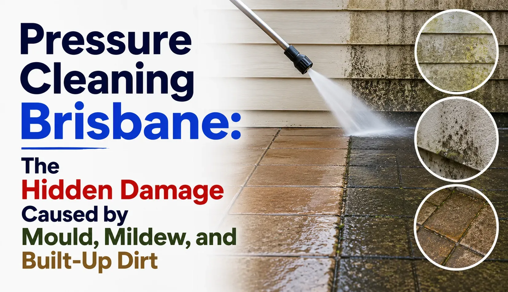 Pressure Cleaning Brisbane: The Hidden Damage Caused by Mould, Mildew, and Built-Up Dirt