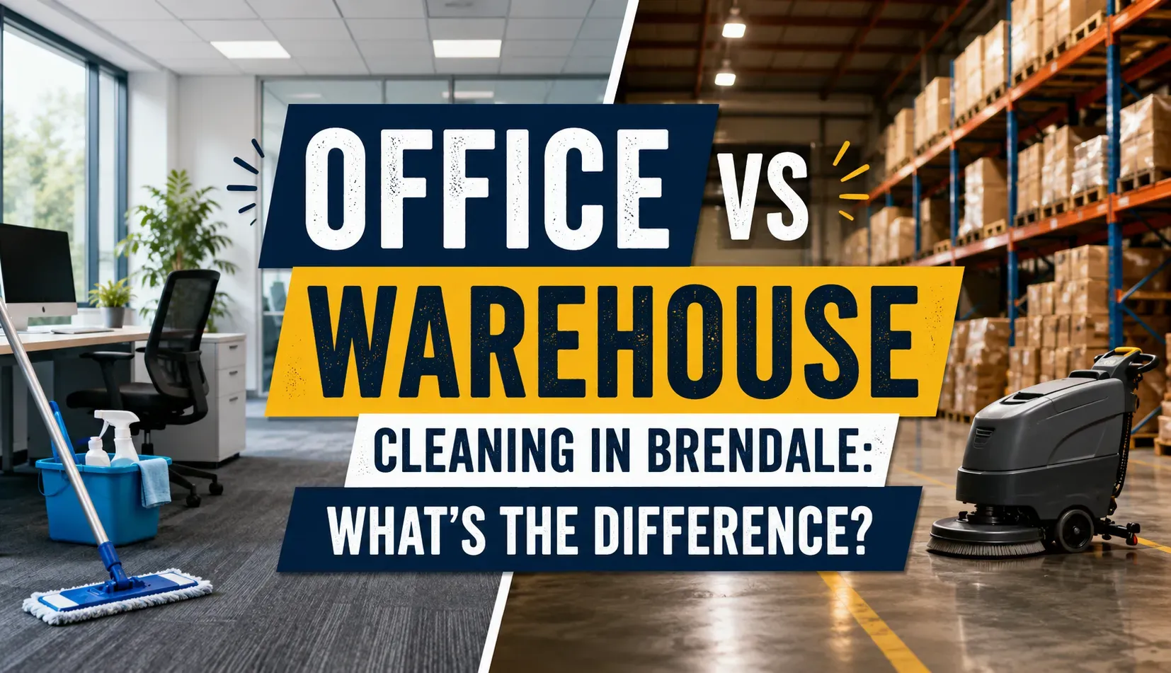 Office vs Warehouse Cleaning in Brendale: What's the Difference?